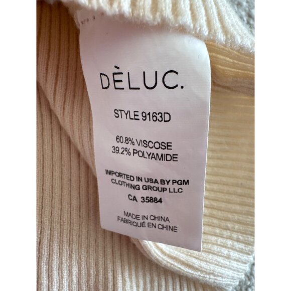 DÉLUC  Women's MODIGLIANI KNITTED TOP Size Medium - Picture 6 of 6
